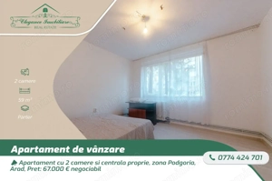 Apartament cu 2 camere si centrala proprie, zona Podgoria, Arad