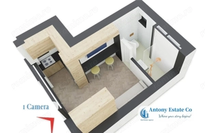Apartament de vanzare, NOU!, 1 camera, Calea Clujului - Oradea - imagine 2