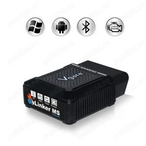 Tester interfata diagnoza auto universal Vgate vLinker MS bluetooth Windows, Android, iOS