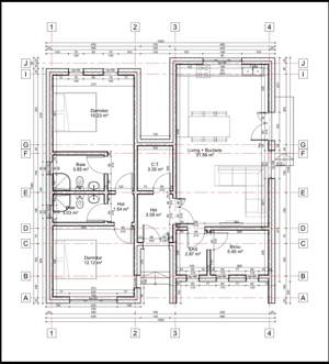 Casă modernă stil scandinav, 3 dormitoare, teren 513 mp   Adunații Copăceni | 115.000   - imagine 6