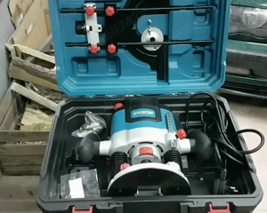 Erbauer freza verticala router 2100W turatie variabila NOUA valiza