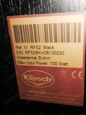 Vând pereche de boxe Klipsch RF-52, seria Reference IV, culoare negru - imagine 4
