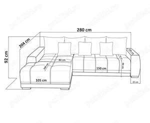 Colțar exensibil cu suprafață de dormit