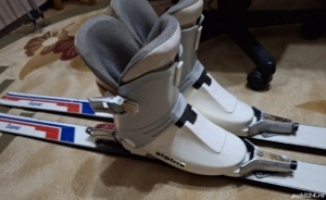 set complet ptr ski skiuri 170cm Head, clapari , legaturi , bete - imagine 4