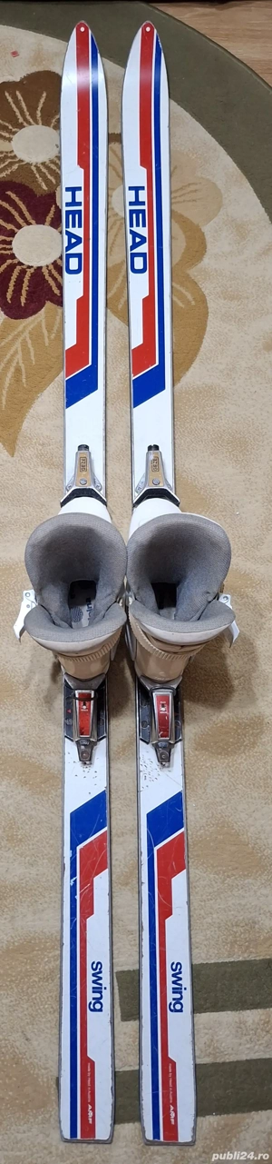 set complet ptr ski skiuri 170cm Head, clapari , legaturi , bete - imagine 5