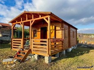 Casuta din lemn,cu 520mp teren intravilan,zona linistita,aproape de oras,Sancraiu,Covasna - imagine 3