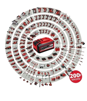 Acumulator Einhell Power-X-Change, 2,5 Ah Li-Ion, 18V  Gestionarea inteligenta a incarcarii   Manage