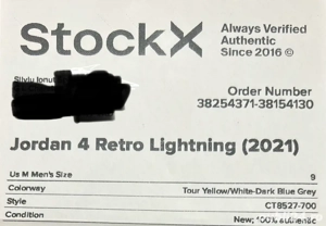 Jordan 4 Retro Lightning