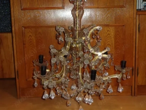 Candelabru de cristal de la jumatatea sec.XX , complet,original