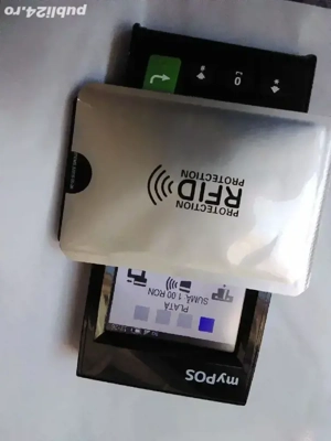 Husa Protectie Card RFID NFC POS Contactless Wireless Date Bani  - imagine 2