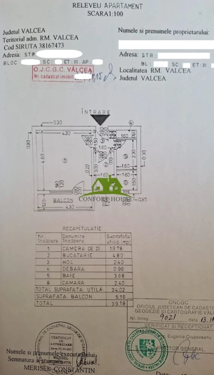 Garsoniera mare la cheie-Confort 1/Decomandata -Et.3/4 Nord-Rm.VL - imagine 17
