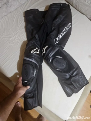 Pantalon de piele moto Alpinestars track v2