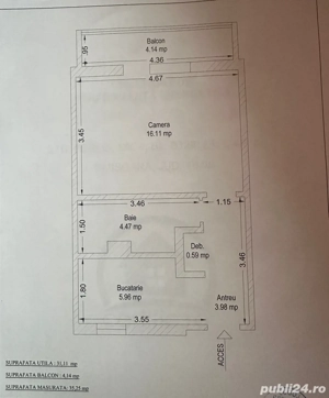 Proprietar vând apartament 1 cameră Calea Lipovei - imagine 6