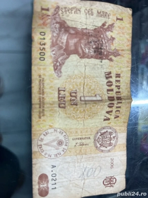 Vand bancnota 1 leu moldovenesc 2006