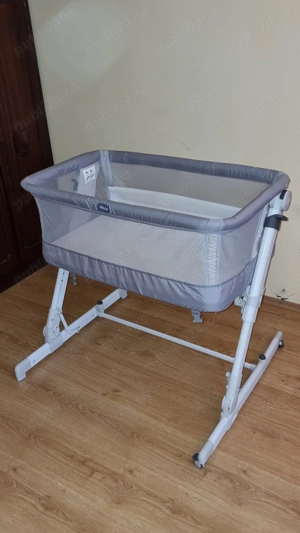 Patut atasabil Chicco Next2Me PopUp, Atmoshpere(Gri), 0luni+