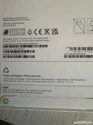 iphone 17 pro max, 1tb