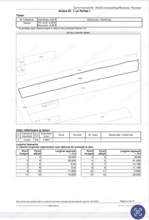 Teren Pucioasa 4800m Deschidere 19m la Str Garofitei Intravilan - imagine 2