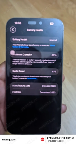 Iphone 15 pro max 256 GB 