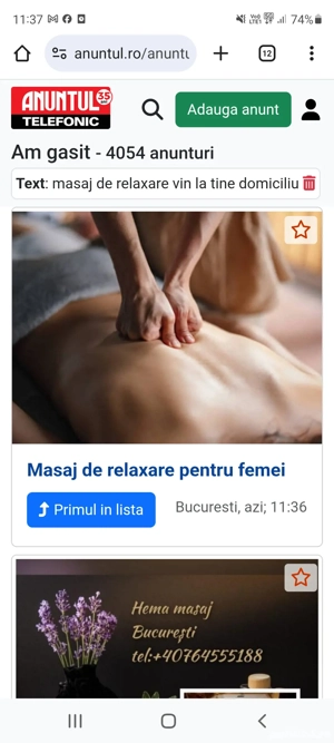 Masaj terapeutic & relaxare profundă (femei)