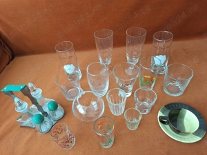 LOT de pahare diferite modele ( vechi- folosite), 24 buc - imagine 4
