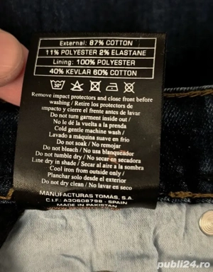 Pantaloni moto Seventy cu protectii - imagine 3