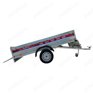 Remorca Repo 240 x 125 cm, Basculabila, Ca noua + Roata de rezerva - imagine 3