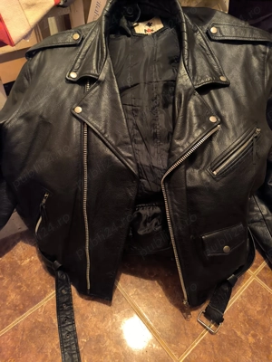 Geacă de piele ( motociclist, rock) de vânzare  - imagine 2