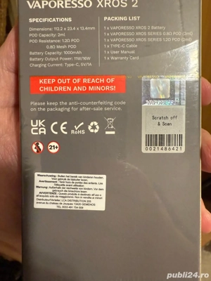 Pod Vaporesso Xros 2 - imagine 3