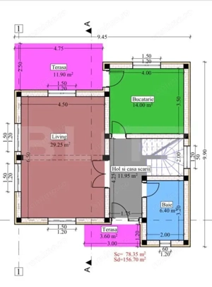 Casă individuală 4 camere, 120 mp utili, zona Bucium  - imagine 11
