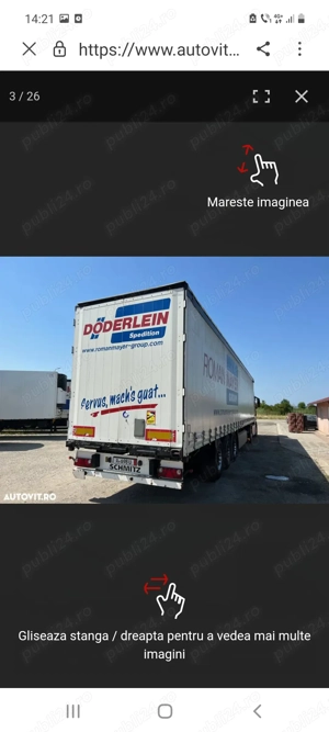 Vând semiremorca schmitz 2009 