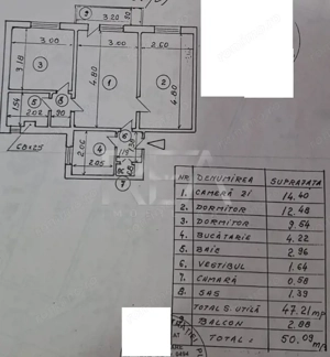 Apartament 3 camere N. Grigorescu – Str. Patulului, parcare ADP - imagine 7