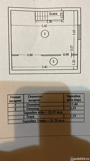 Apartament doua camere cu scara interioara, zona centrala. - imagine 5