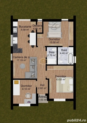 Casa Noua cu 3 camere | Padurea Noroieni