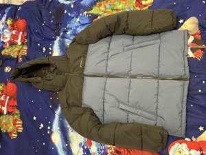 Geaca de iarna impermeabila (rezistenta la apa) barbati, masura M, albastru cu gri