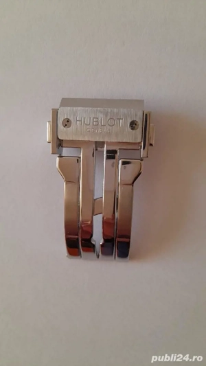 Inchizatoare curea Hublot de 22mm sau 24mm latime,argintie,galbena.neagra,dar si curele,separat.