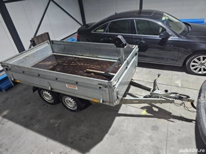 Vanzare remorca cu ax dublu si sistem de franare inertiala - frana proprie - imagine 2