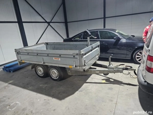 Vanzare remorca cu ax dublu si sistem de franare inertiala - frana proprie