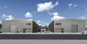 Doua hale noi alaturate - zona Drumul Intre Tarlale - Oxigenului