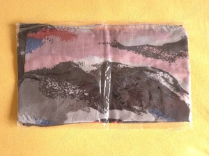 Esarfa cu model floral   maci - imagine 5