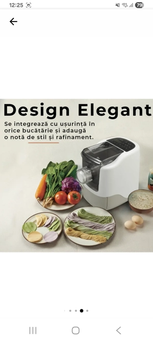 masina de făcut pasta cu 13 forme diferite, folosita doar pentru probă 