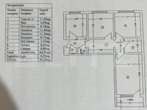 Apartament 3 camere - Alexandru cel Bun - imagine 5