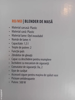Blender de masă  - imagine 2