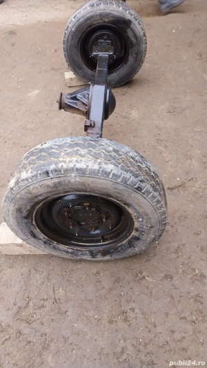 Vând axă de remorcă lățime 140 între roți  - imagine 3