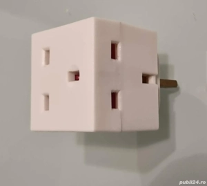Adaptor Splitter priza Uk Anglia - imagine 2