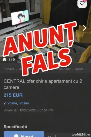 ATENŢIE la anunţurile FALSE 