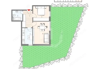 Apartament 2 camere cu gradina in zona strazii Frunzisului