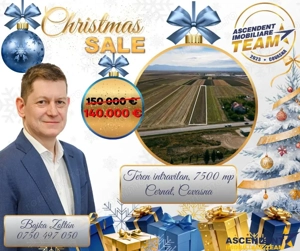 FILM! Teren intravilan 7.500 mp, deschidere dubla, DN11 (E574), Cernat, Covasna