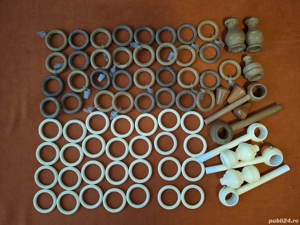 Verigi pentru galerie sustinere perdea, lemn + plastic