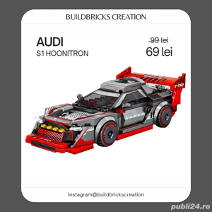 Brick Car   Mașină de construcție tip brick, dimensiune Speed Champions