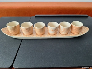 Pahare vechi, model TOI cu platou de servire, model deosebit